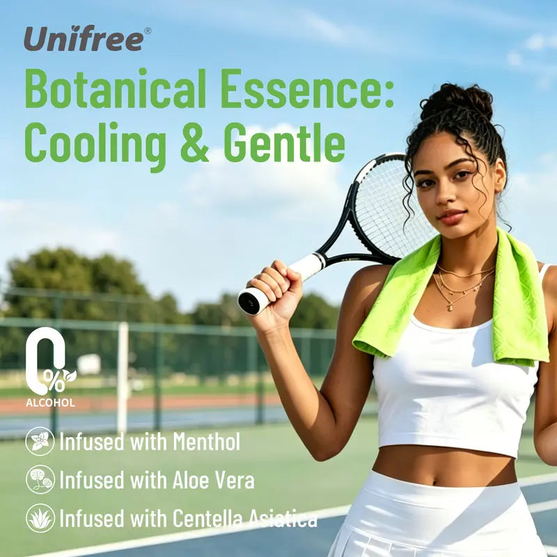 Pack of 10 Disposable Cooling Body Wipes