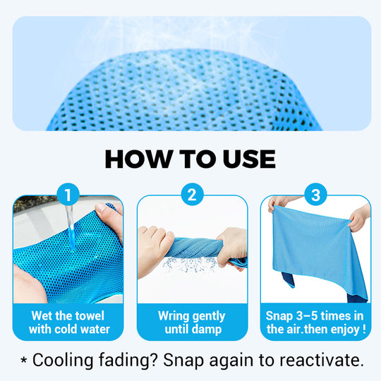 ❄️Cold Sweat Towel You Can Use Anywhere, Anytime! Reusable Soft Absorbent Cooling Portable