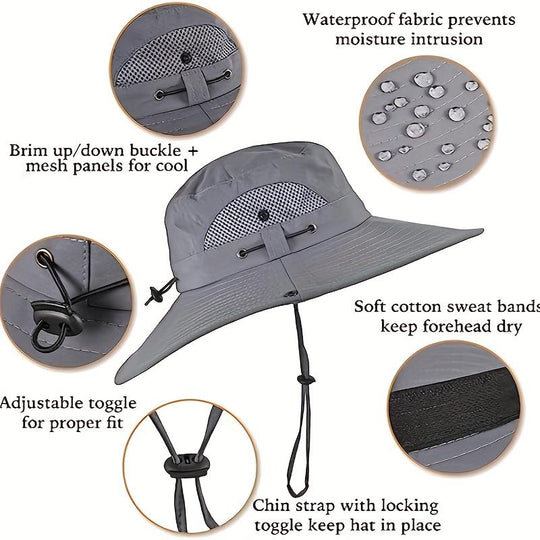 🔥Summer Promotion 49% OFF💥- Outdoor Wide Brim Sun Hat With Solar Fan