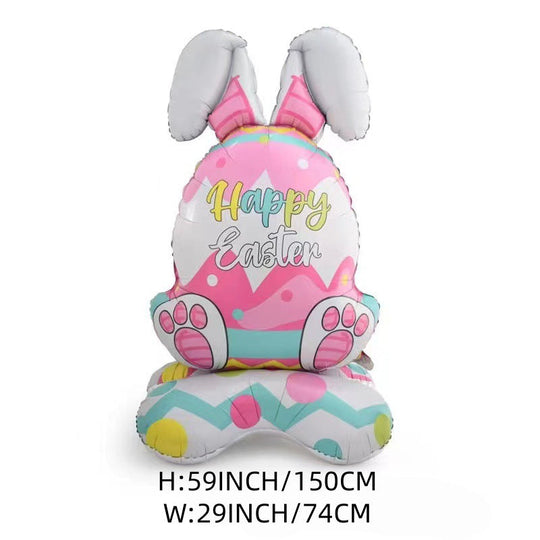 🎁EASTER SALE – £5.99!!🐰🎉Giant 3D Standing Bunny Balloon Self-Supporting Festive Cheer
