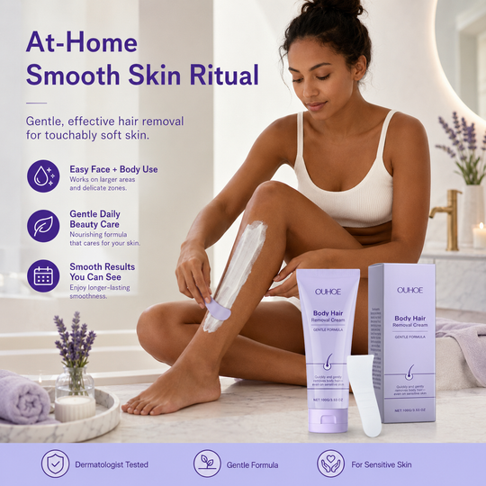 Body Hair Removal Cream with Spatula Applicator