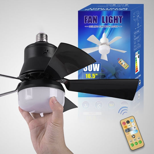 ❄️2-in-1 Portable Ceiling Fan & Light With Remote Control