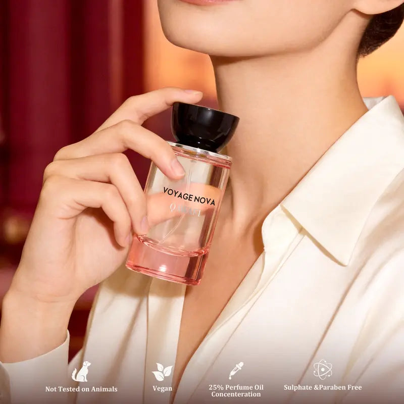 Voyage Nova | Rosey Fruity Floral | Extrait De Parfum 50ml/100ml | Long Lasting Luxury Fragrance | Daily women's perfume rose vibrant for women Summervibes Alluring