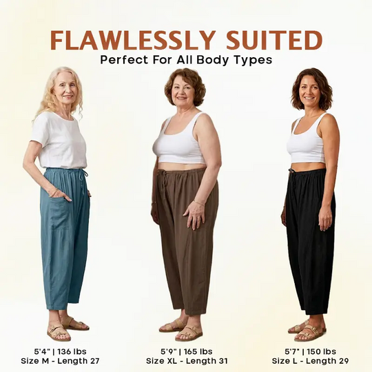 🌞Summer Hot Sale 50% OFF -👖Women's Linen Wide Leg Pants with Pockets