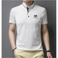 Men's Solid Color Lapel Half-Button Front Top