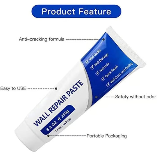 🔬 2026 Innovation | Wall Repair Paste | Fills Cracks & Holes in 1 Step 🏠【Flash Sale】
