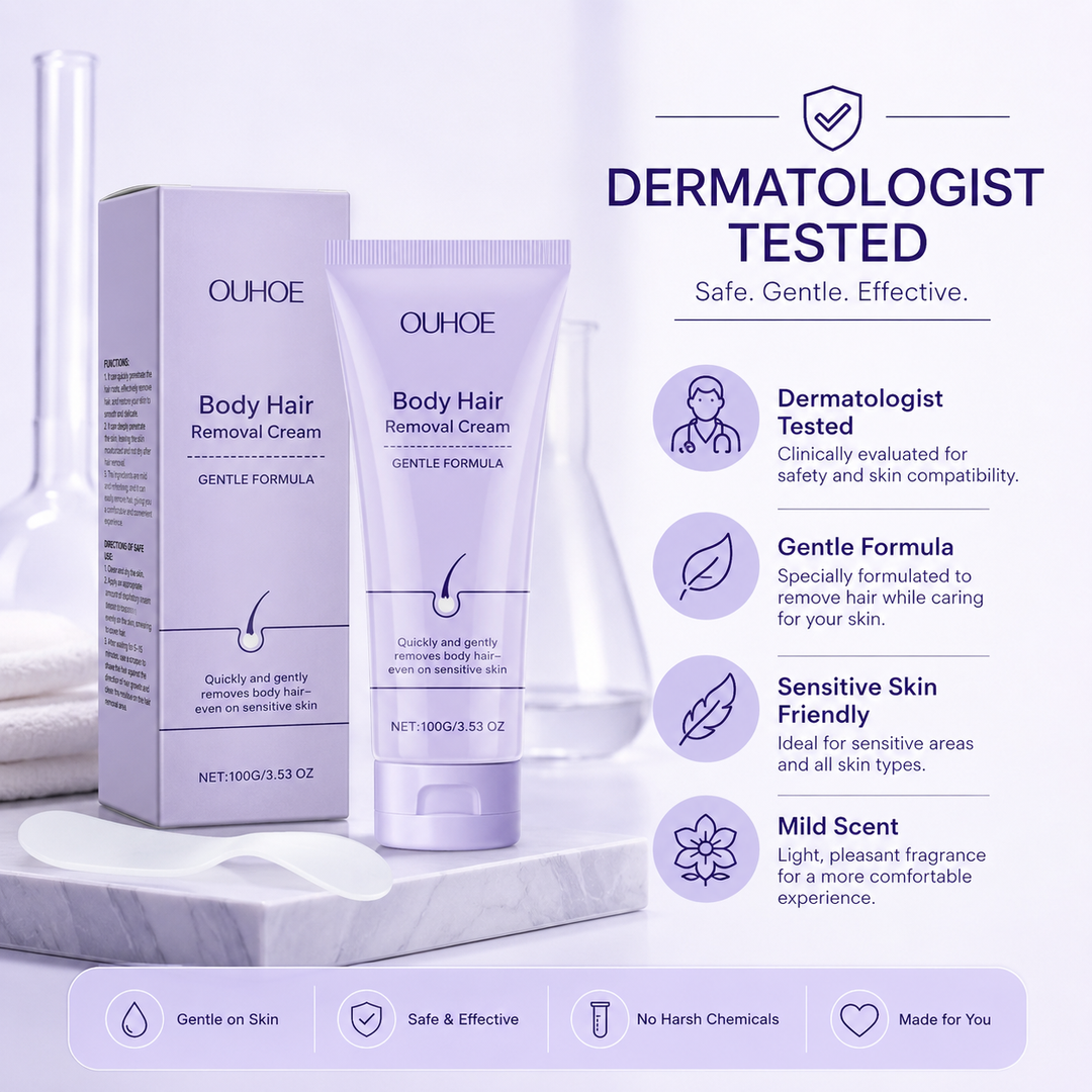 Body Hair Removal Cream with Spatula Applicator