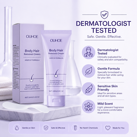 Body Hair Removal Cream with Spatula Applicator