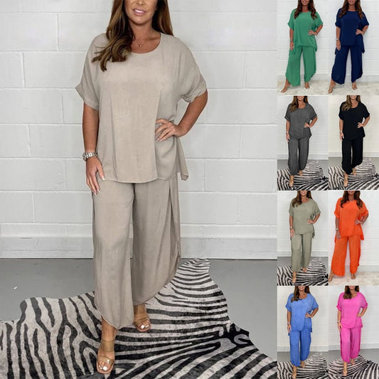 Hot Sale 50% OFF💖Floaty 2 Piece Sleeved Trouser Set