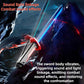 Lightsaber 7 Color Flowing Spark Sword with Sound Effects Led Sword with Smoke Light Saber for Kids