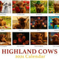 🐮Highland Cow Calendar 2026 – Rustic Farmhouse Wall Art & Monthly Planner📅