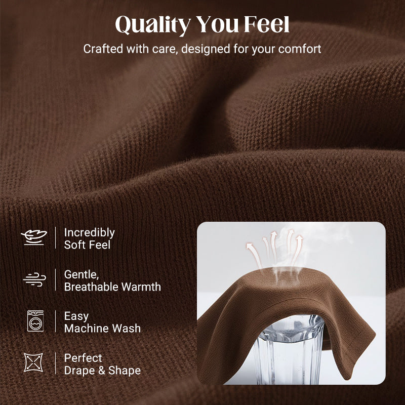 🎁Winter Hot Sale 50% OFF💝Women's 2-piece set – Asymmetrical sweater + Wide-Leg pants