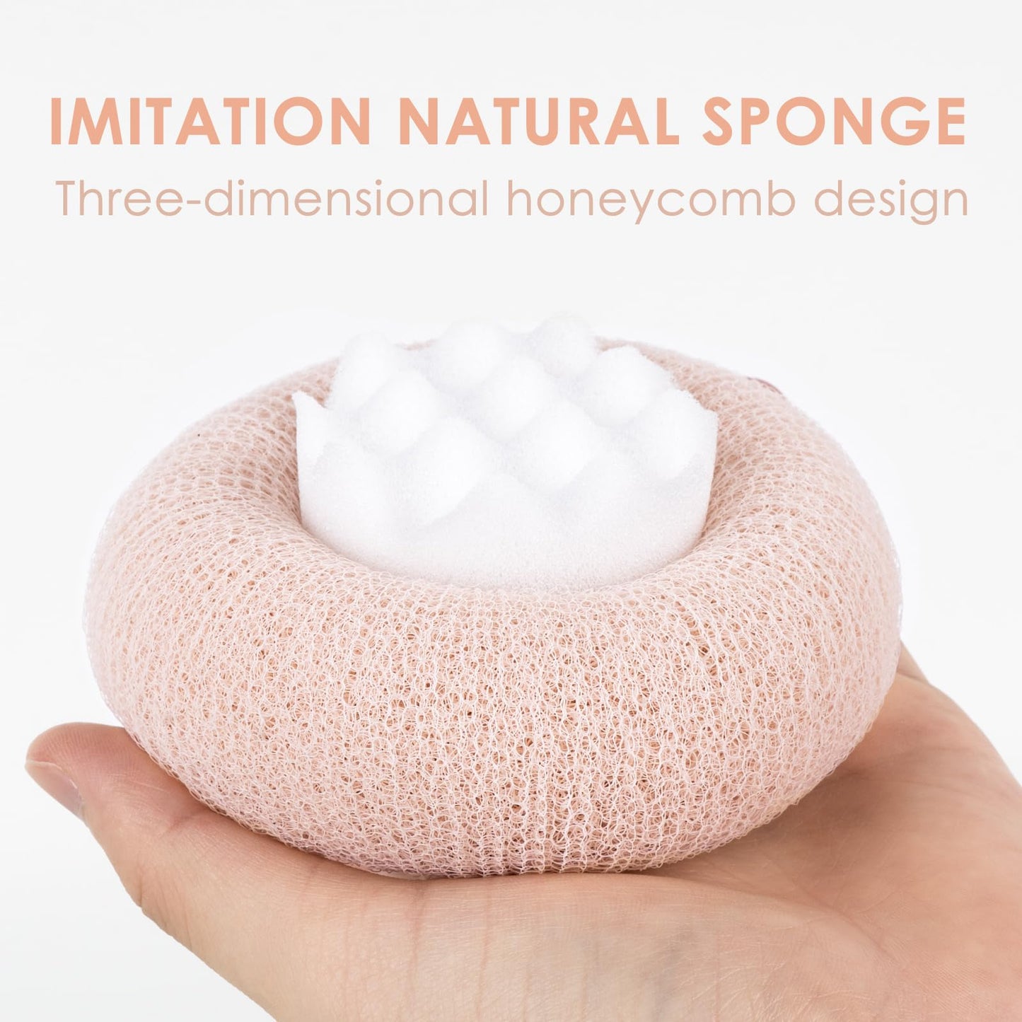 Suction Cup Super Soft Bath Sponge Flower