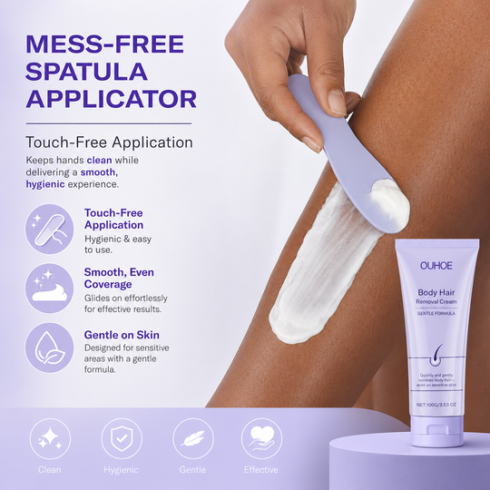 Body Hair Removal Cream with Spatula Applicator