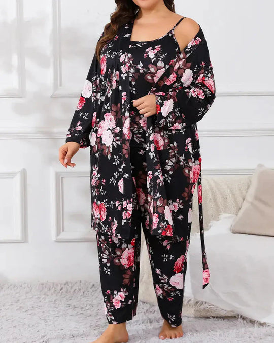 🎄 Christmas Sale 50% OFF🔥🔥20K+SOLD!!🧥 🛌Comfortable 3-piece pyjama set – bathrobe, shirt and long trousers|Perfect for Relaxing Evenings & Gifting🌟