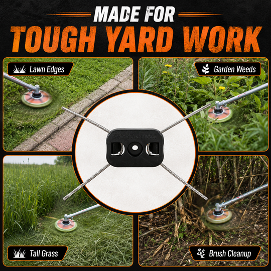 ⏰🔥LIMITED TIME 50% OFF! ⚡Heavy-Duty Steel Wire Weed Eater Head