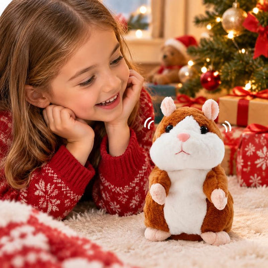 🥳2026 HOT SALE🥳💞50K+ SOLD! 🐹✨ 50% OFF! Talking Hamster Plush – repeats whatever you say, auto head-shaking, hilarious fun for kids & adults. Perfect gift & pet entertainment! 🎁💚
