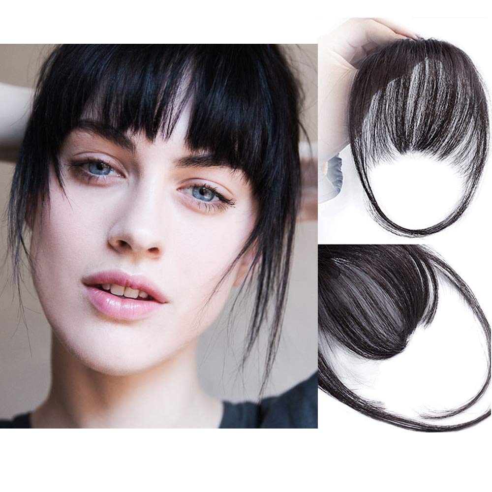 🎀Last Day 60% OFF🎀Clip In Bangs 100% Human Hair Extensions Air Bangs