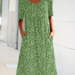 🎁Hot Sale🎁Casual Women Scoop Neck Floral Dress (with pockets)