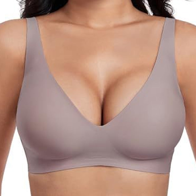 elly Wireless Seamless Deep V Push-Up Bra