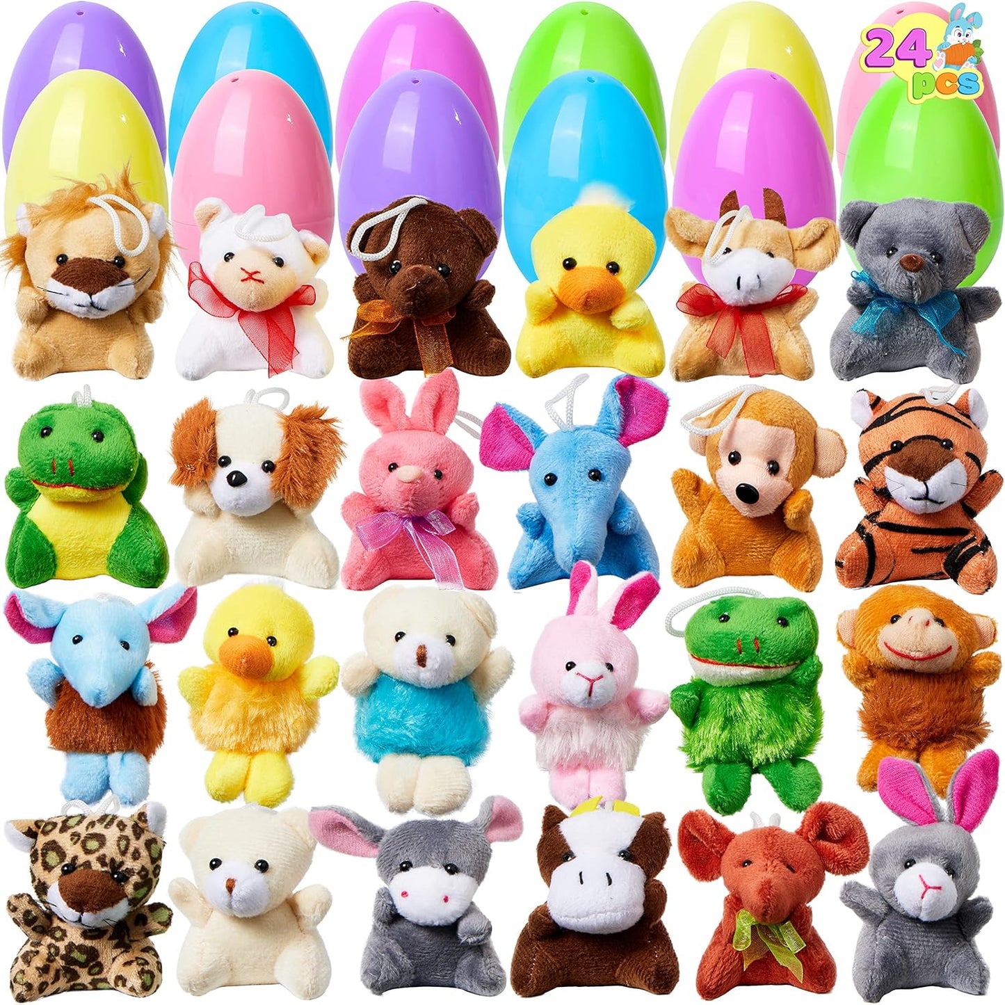 🔥2025 HOT SALE--50% OFF🔥 Prefilled Easter Eggs, Filled with Plush Animal Toys🔥