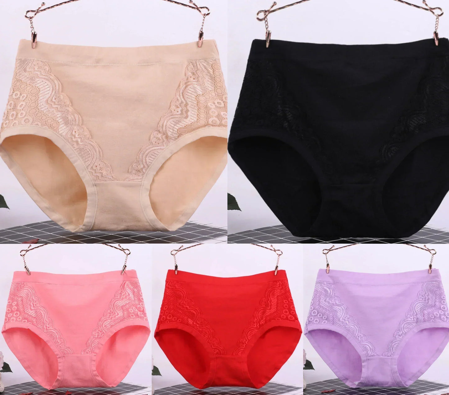 🔥2024 Plus Size Leak Proof Cotton High Waist Panties👍