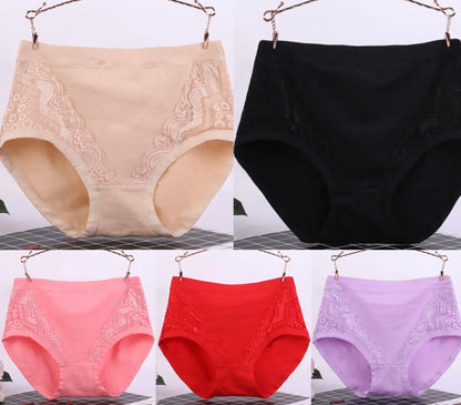 🔥2024 Plus Size Leak Proof Cotton High Waist Panties👍