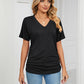 💕Hot Promotion- UP TO 58% OFF🌷V-Neck Solid Color Loose Ladies Tops