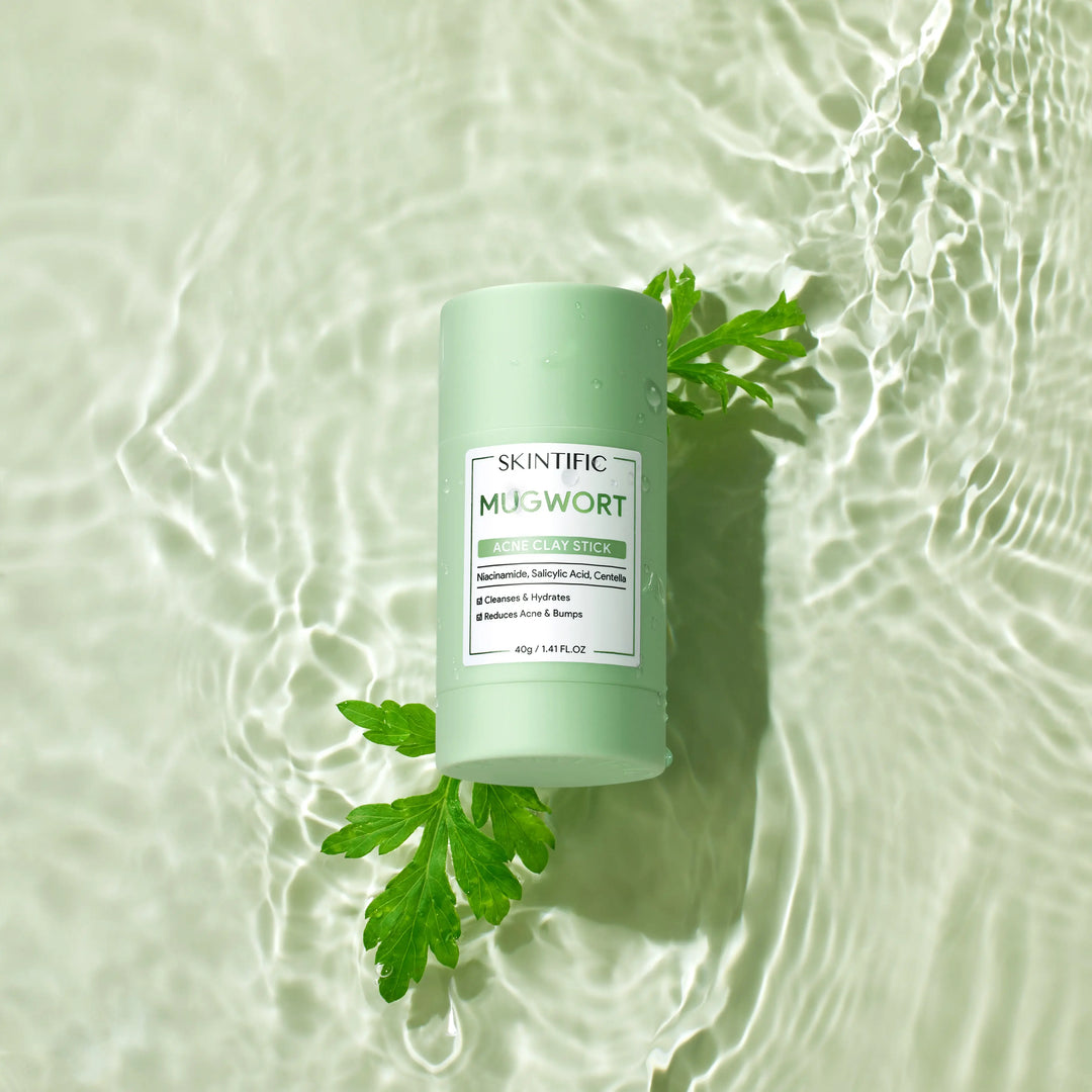💜Dual Clay Mask Stick Set — Mugwort Clarifying / Volcanic Mud Detoxifying / Brightening & Even-Toning