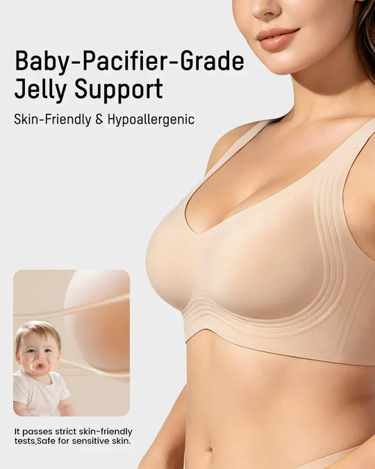 💕LAST DAY SALE 60% OFF🥰Women's Jelly Bras Wirefree Full Coverage No Underwire Everyday Bra | Comfortable Wireless Padded Bras