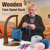 Wooden Yarn Spool Rack