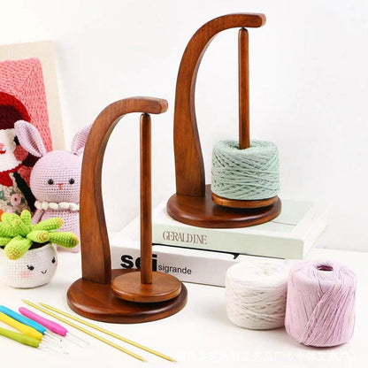 Wooden Yarn Spool Rack