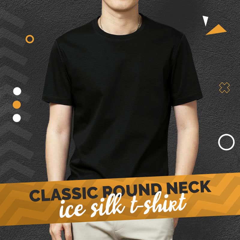 Men's Solid Color Ice Silk T-Shirt