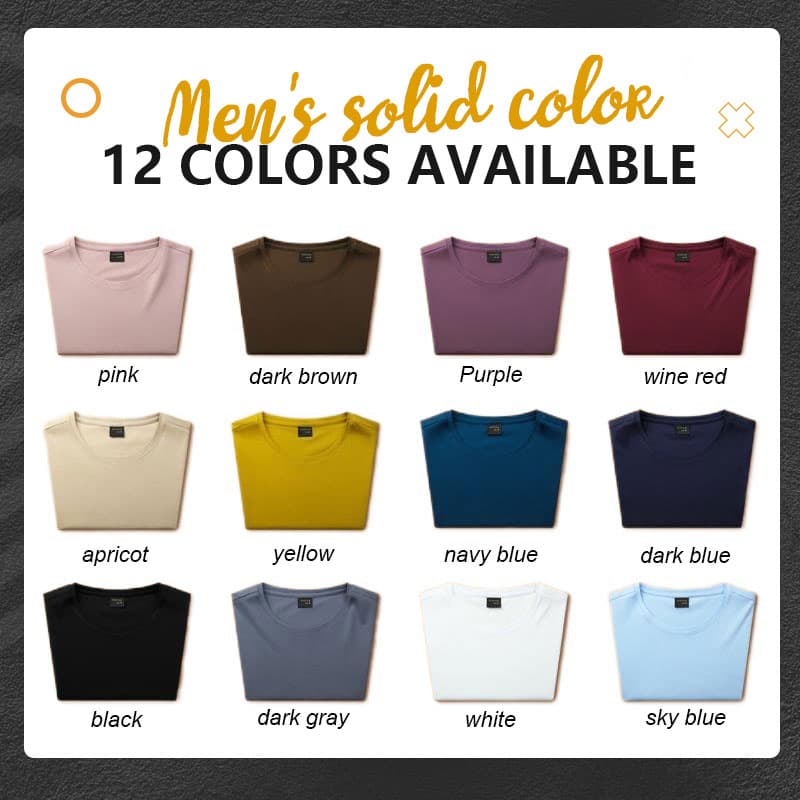 Men's Solid Color Ice Silk T-Shirt