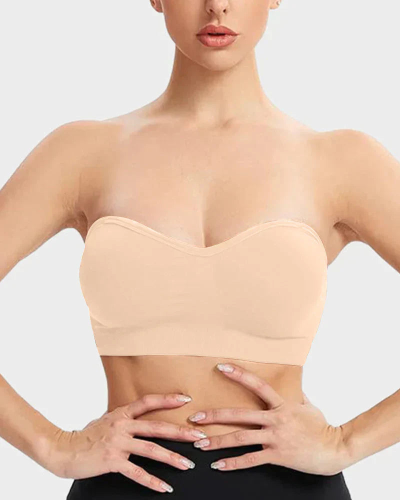 🔥Stay Put Bandeau Bra, Strapless Bra Wireless Seamless Comfort Day