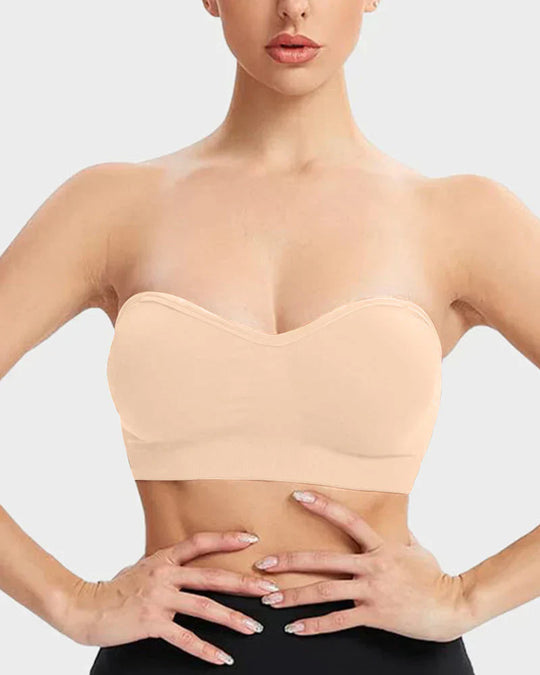 🔥Stay Put Bandeau Bra, Strapless Bra Wireless Seamless Comfort Day