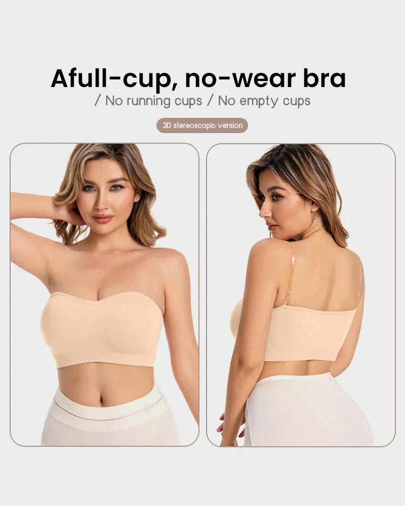 🔥Stay Put Bandeau Bra, Strapless Bra Wireless Seamless Comfort Day