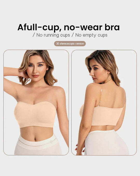 🔥Stay Put Bandeau Bra, Strapless Bra Wireless Seamless Comfort Day