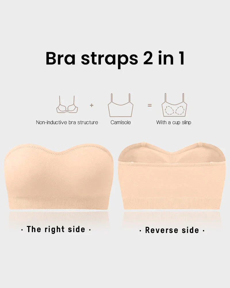 🔥Stay Put Bandeau Bra, Strapless Bra Wireless Seamless Comfort Day