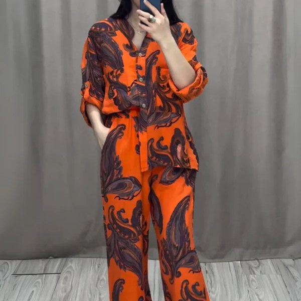 🌷LIMITED TIME OFFER 55% OFF🌷Two Piece Shirt and Trousers Set for Women