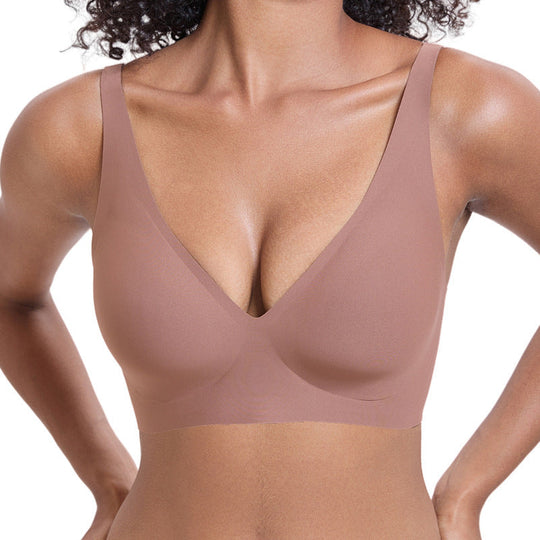 elly Wireless Seamless Deep V Push-Up Bra