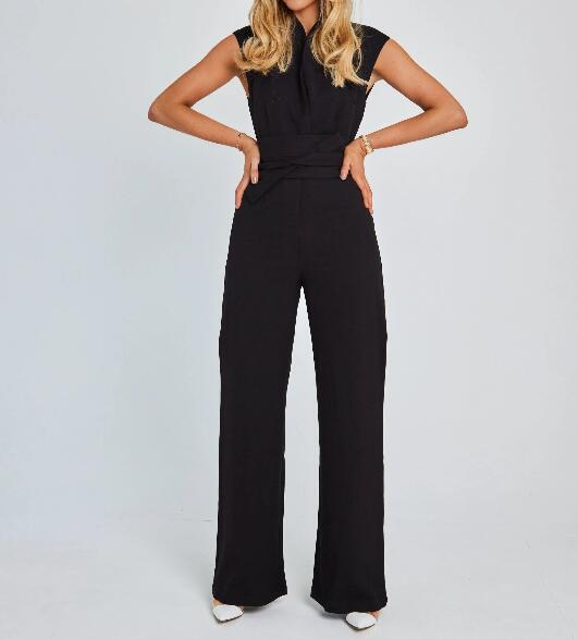 🎁Limited time 49% OFF⏳Women's Sleeveless Wide-Leg Jumpsuit