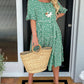 🎁2025 Big Sale🎁💥Round Neck Polka Dot Print Midi Dress
