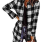 🔥Big Sale 50% OFF🔥Women’s Plaid Longline Shirt Jacket
