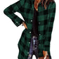 🔥Big Sale 50% OFF🔥Women’s Plaid Longline Shirt Jacket