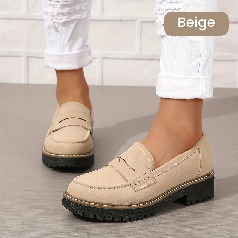 💥Bequeme Damen-Slip-On-Loafers mit Blockabsatz💕🥿