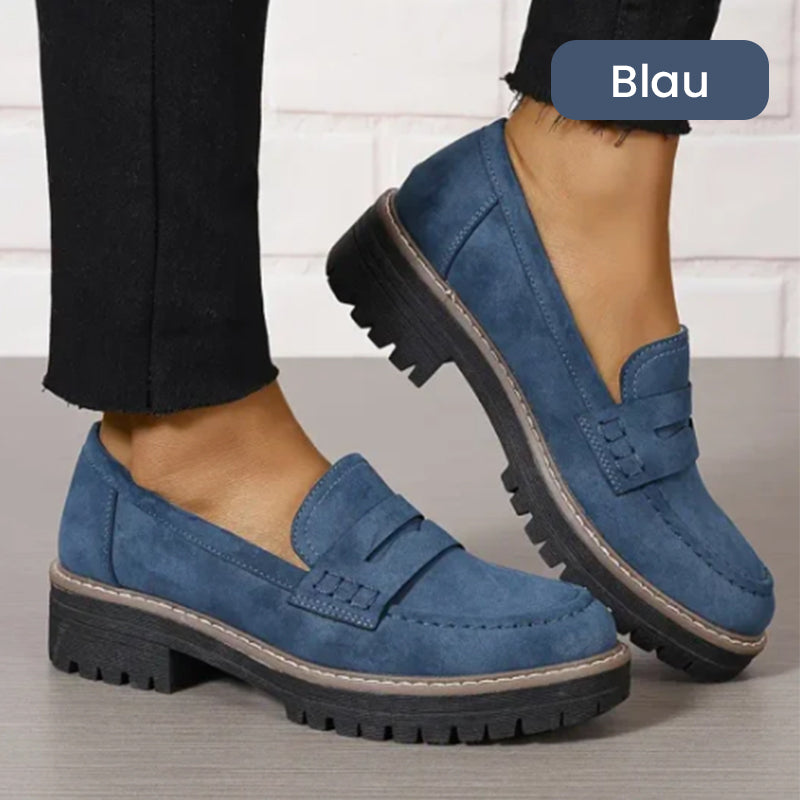 💥Bequeme Damen-Slip-On-Loafers mit Blockabsatz💕🥿