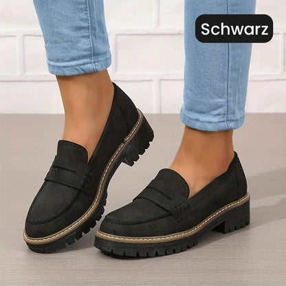 💥Bequeme Damen-Slip-On-Loafers mit Blockabsatz💕🥿