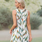 💖LAST DAY SALE 50% OFF💖Summer Printed V-Neck Sleeveless Beach Dress