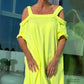 🏖️ SUMMER SPECIALS 💃 Women's Cold Shoulder Maxi Dress - Casual Style & Flowy Silhouette | Perfect for Garden Parties, Beach Days or Evening Walks | UK Sizes